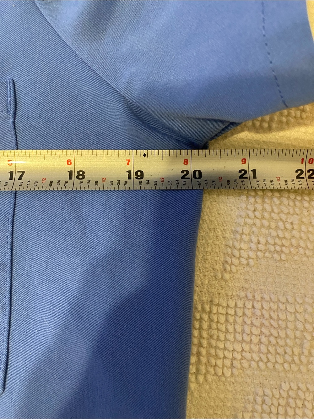 Figs V‑Neck Top in Royal Blue, no stains or rips - Picture 4 of 5